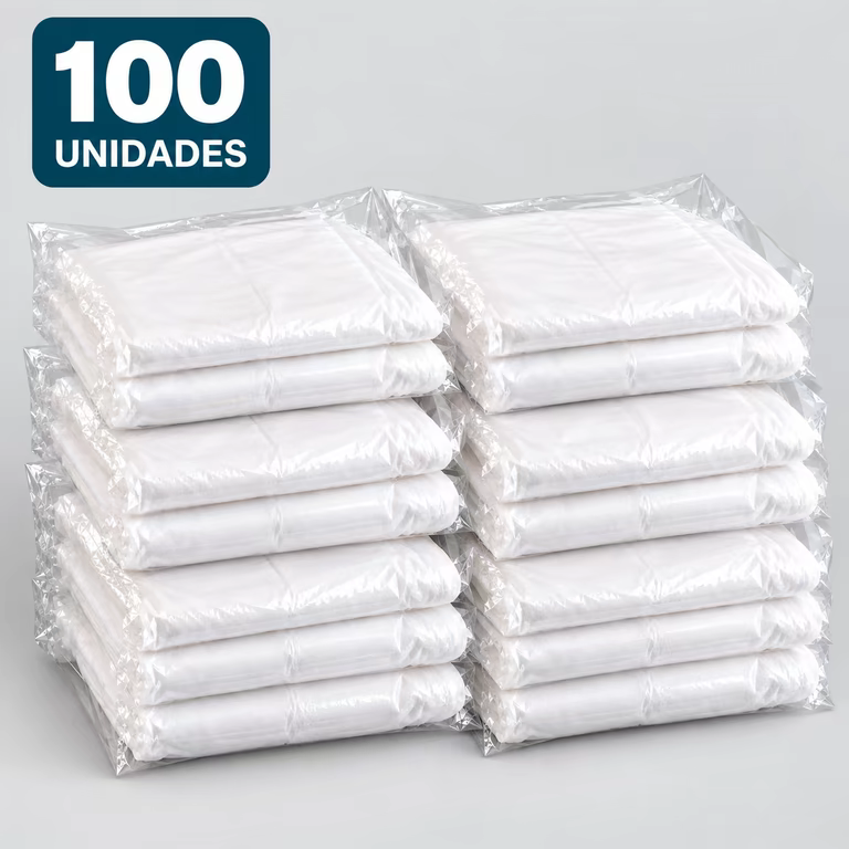 Pacote com 100 aventais descartáveis TNT