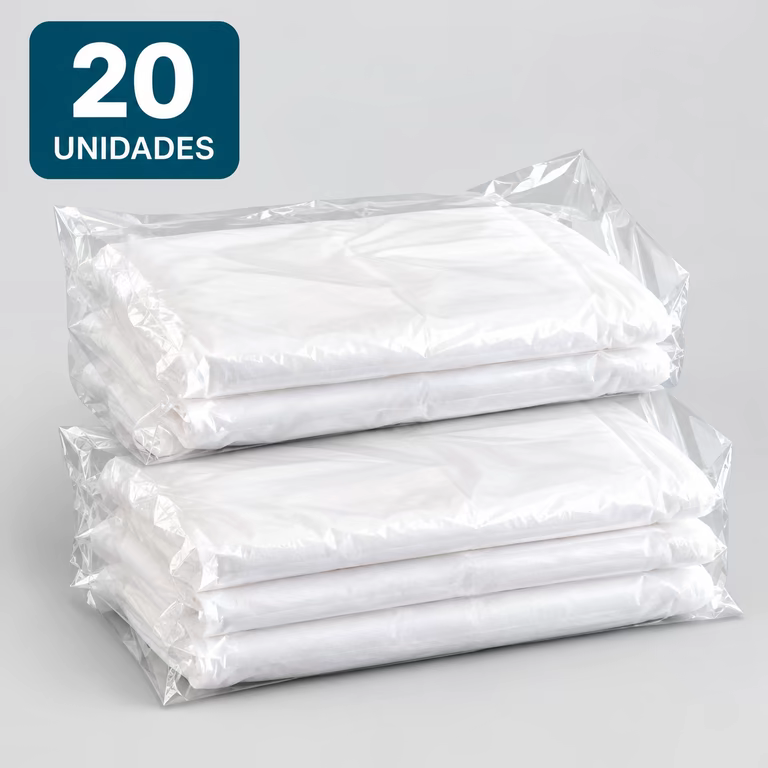 Pacote com 20 aventais descartáveis TNT