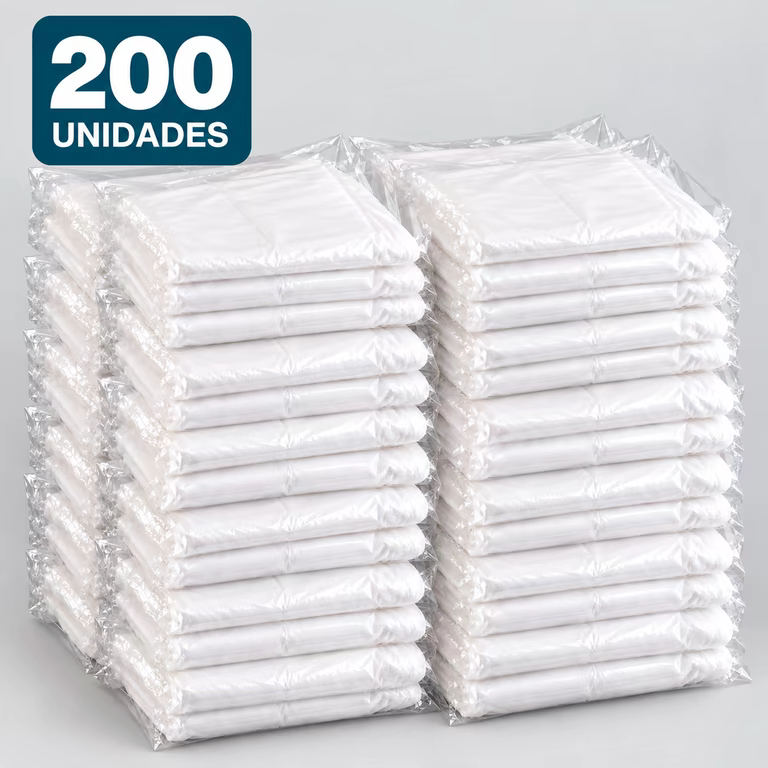 Pacote com 200 aventais descartáveis TNT